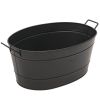 Oval Black Tub