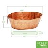Copper Plated Embossed Tub
