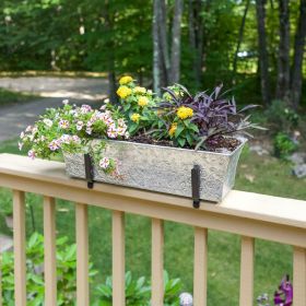Embossed Flowerbox Bracket Kit for 2x4 Railing