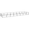 Dog Kennel Black 172.2 ftÂ² Steel