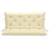Cushion for Swing Chair Cream White 47.2" Fabric