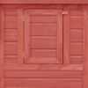 Outdoor Chicken Cage Hen House with 1 Egg Cage Red Wood