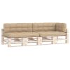 Pallet Sofa Cushions 5 pcs Beige