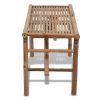 Folding Patio Bench 46.5" Bamboo