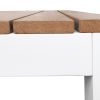 5 Pcs Aluminum Furniture Dining Sets;  Outdoor Dining Sets with 4Pcs Armchair and Table; Holds for 4 Seater; White