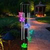 Solar Wind Chime Lights Butterfly Lamp 7 Color Changing String Lights